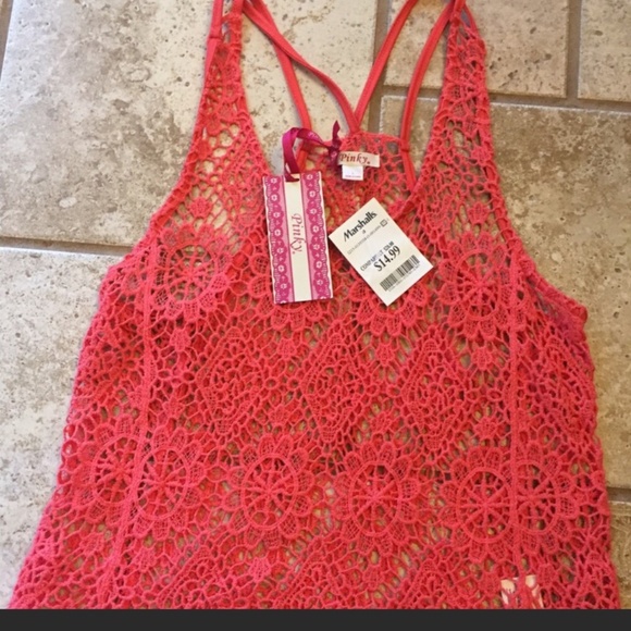 Pinky Tops - NWT - crochet tank top